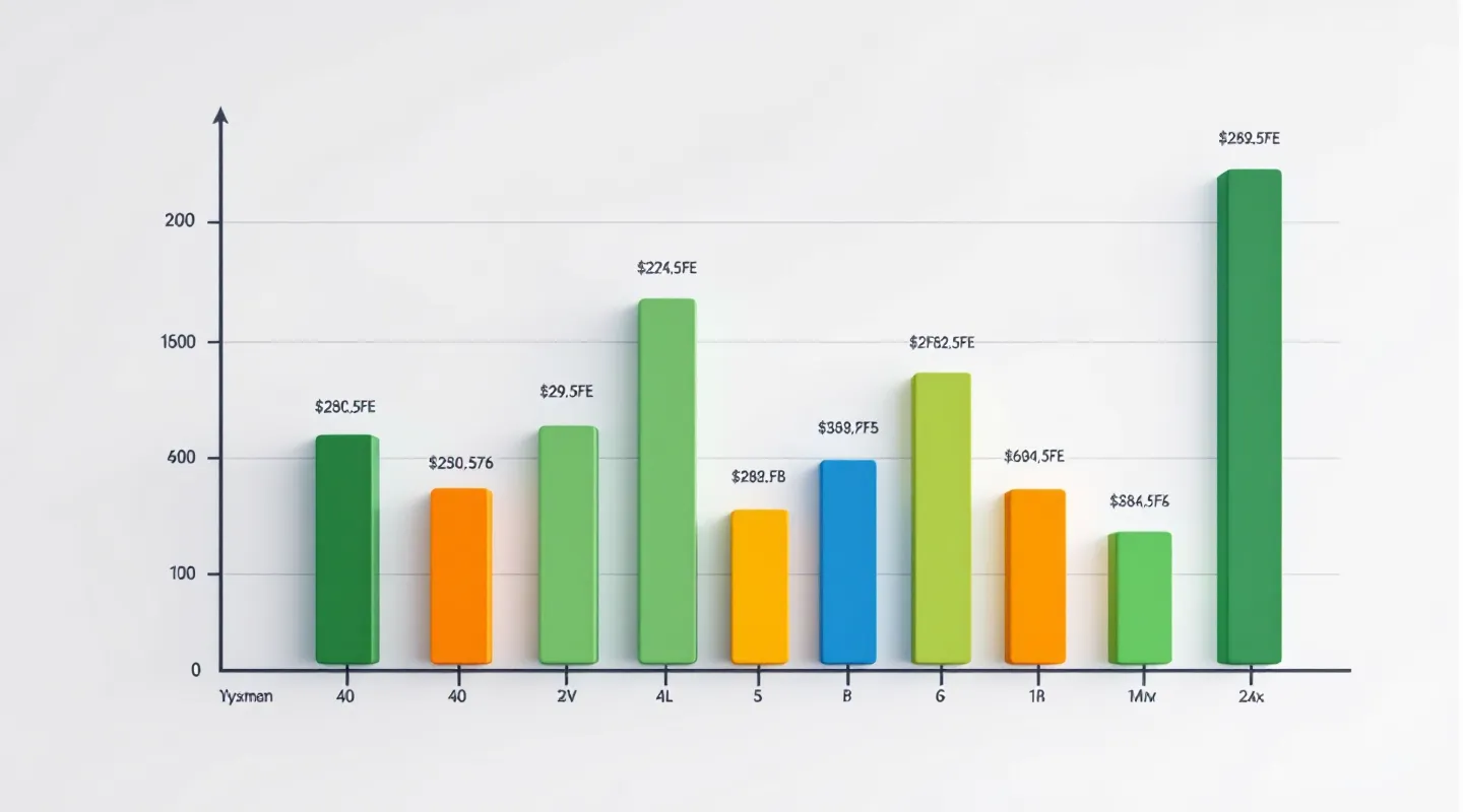 Dashboard bar chart comparing nine administration routes with green amber and blue color-coded bars